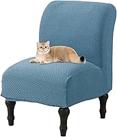 Vista 30 de JIAN YA NA Funda para Silla de Acento sin Brazos, Funda Elástica para Silla sin Brazos de Spandex, Fundas para Sillas sin Brazos, Funda para Silla