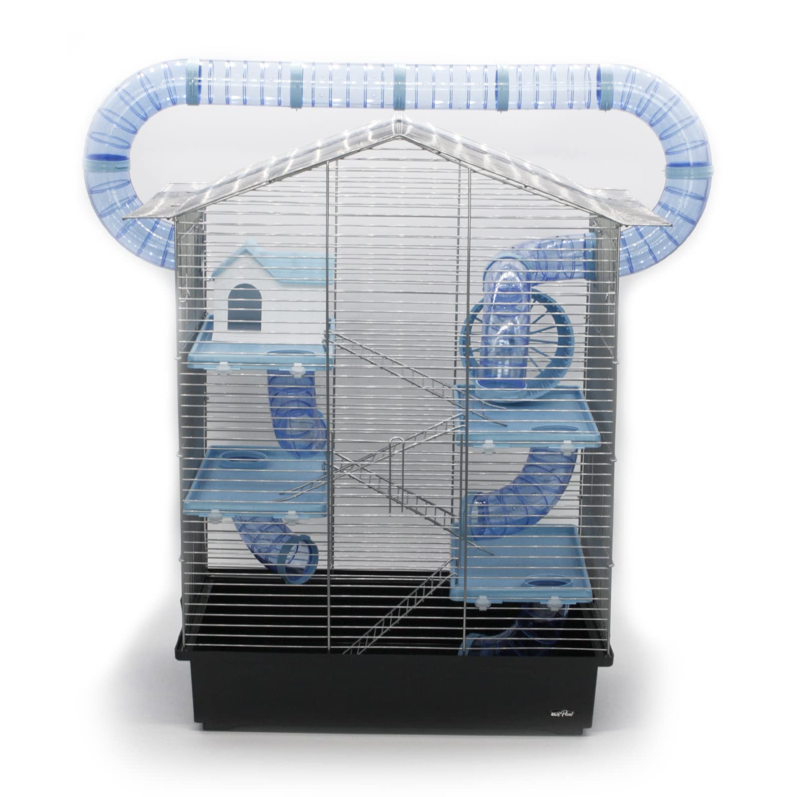 Nagerkäfig CH3 XXL Zubehör Tunnelsystem Chrome Schwarz Blau Maus Hamster Käfig
