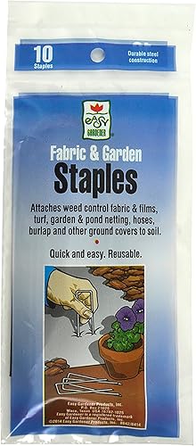 Easy Gardener 50825 - Grapas para tela de jardín de seguridad para jardines, ((4.5")
