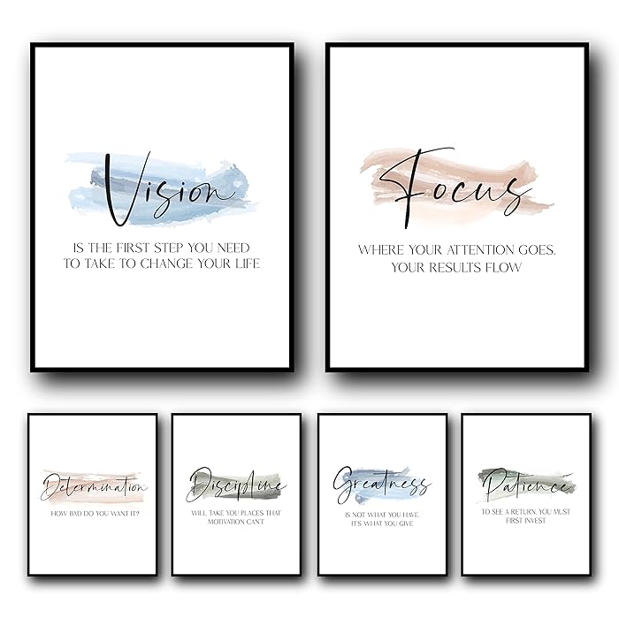 Buy LERMONY Inspirational Wall Art Motivational Wall Art