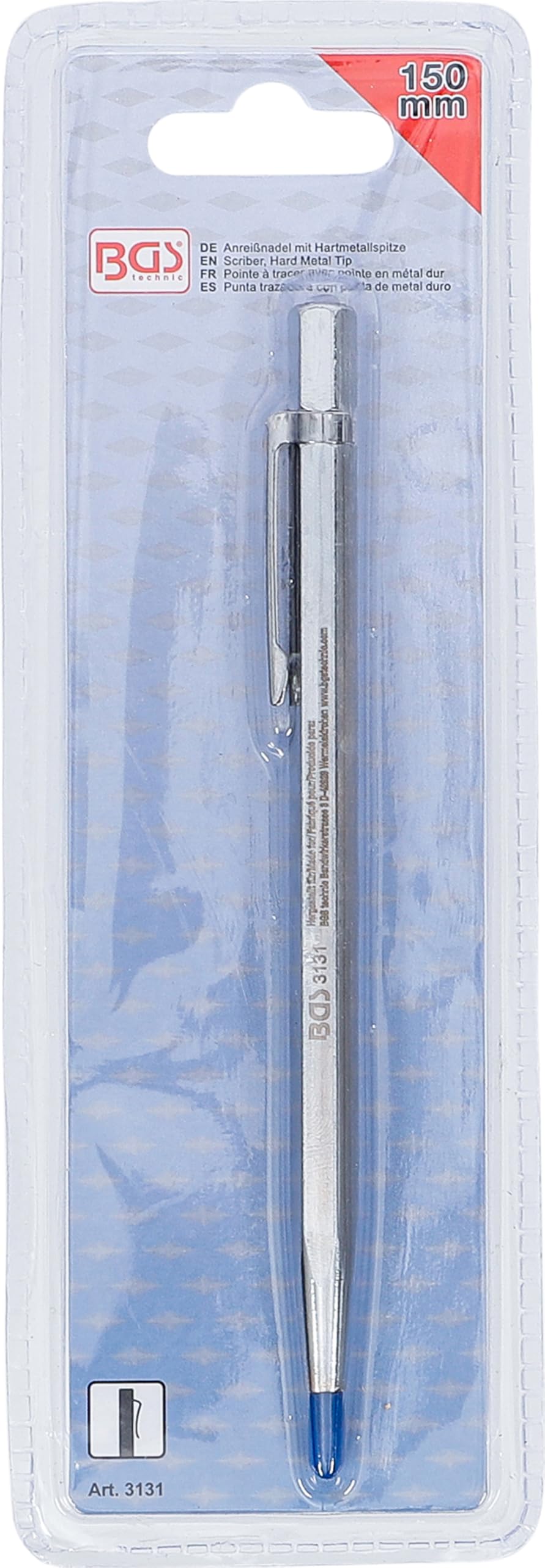 BGS 3131 | Rysik traserski z końcówką z węglika spiekanego | 150 mm