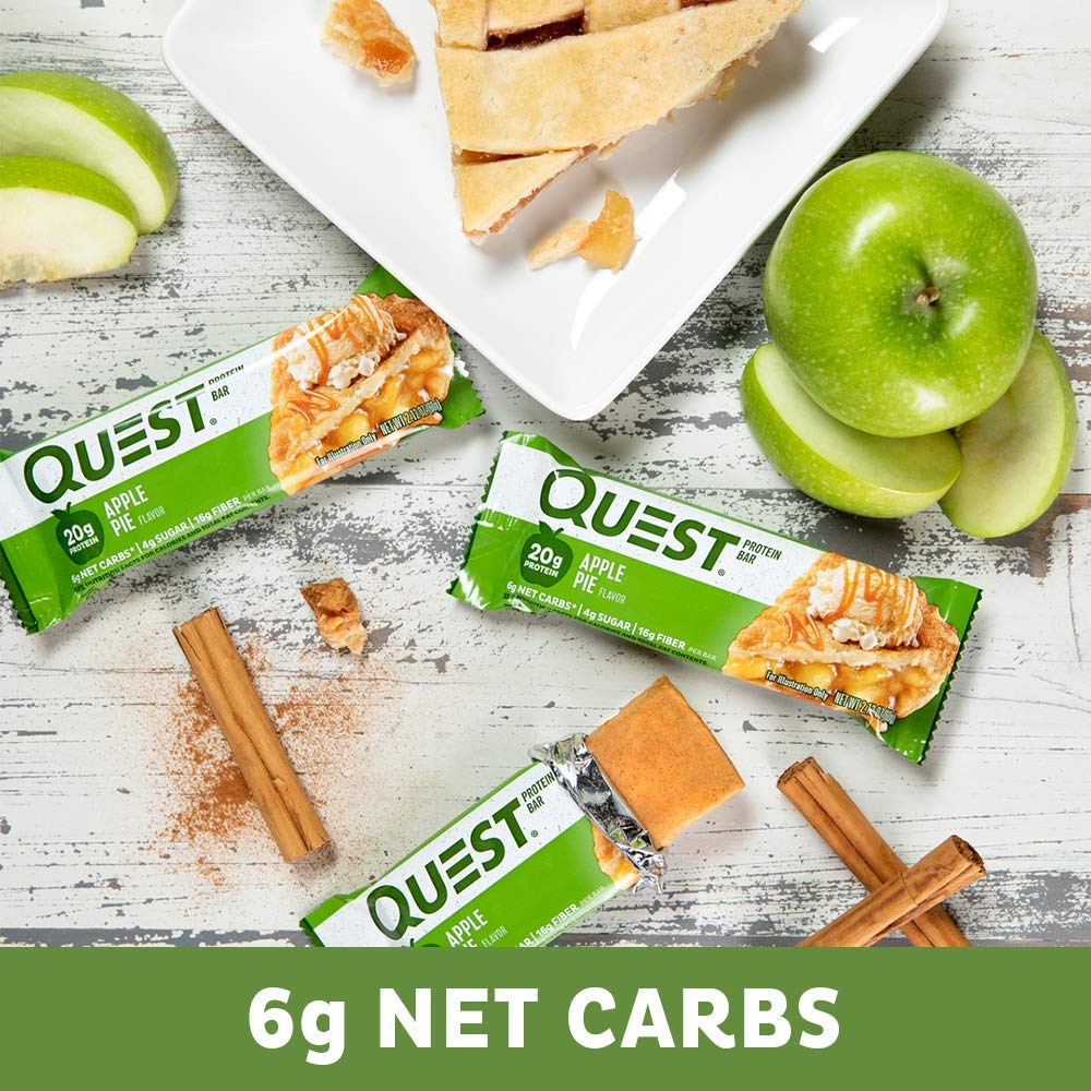 Quest Nutrition Apple Pie Protein Bar, High Protein, Low Carb, Gluten