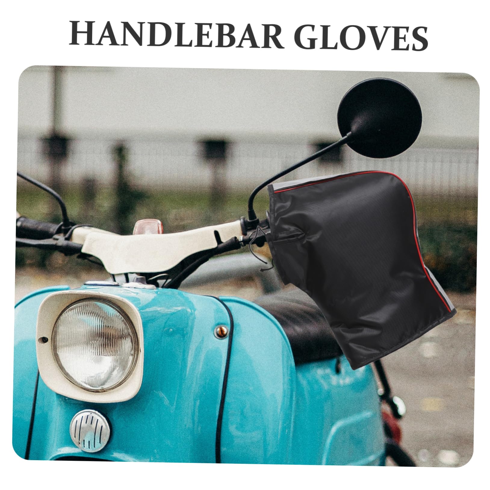 SOLUSTRE Guantes de Manillar para Moto y Bicicleta Cálidos y Reflectantes Resistentes al Viento para Invierno y Uso Clima Frío para Hombre y Mujer