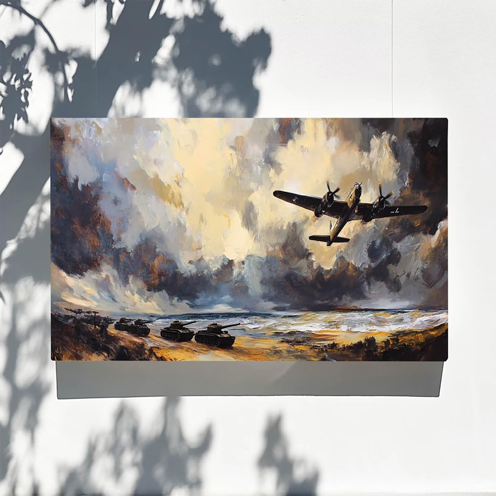 Pintar por Numeros Adultos Avión, Pintar por Numeros Niños Kit Manualidades Adultos Tanque Cuadros para Pintar por Numeros Pintura Acrílico, Cuadros Decorativos Regalos Para Mujer 80X160cm 7w-Q-7