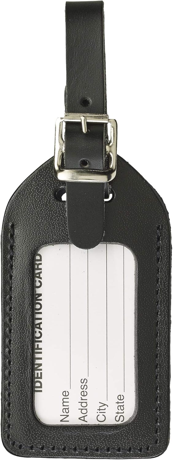 Lewis N. Clark 2 Leather Luggage Tag Travel Accessories, Cruise Luggage Tags for