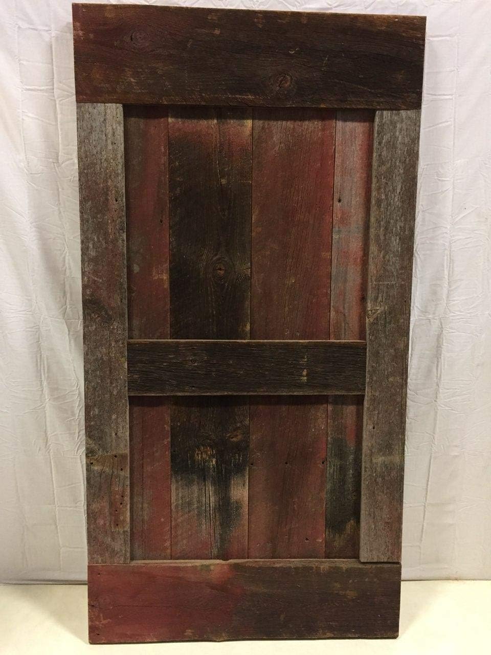 Sliding Barn Door (Red) Montana Made Reclaimed Wood
