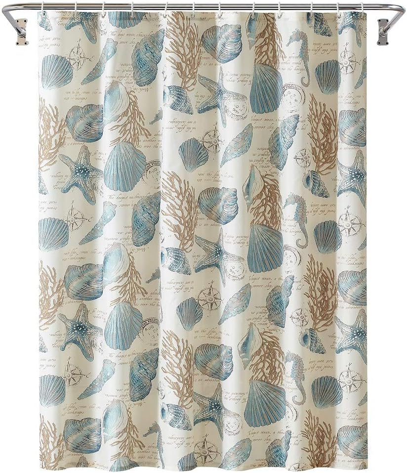 Starfish and Seashell shower curtain