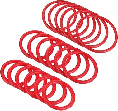 PATIKIL Carnival Ring-Toss Rings Kit Set Plastic Hoop for Outdoor Party Favor Game Booth