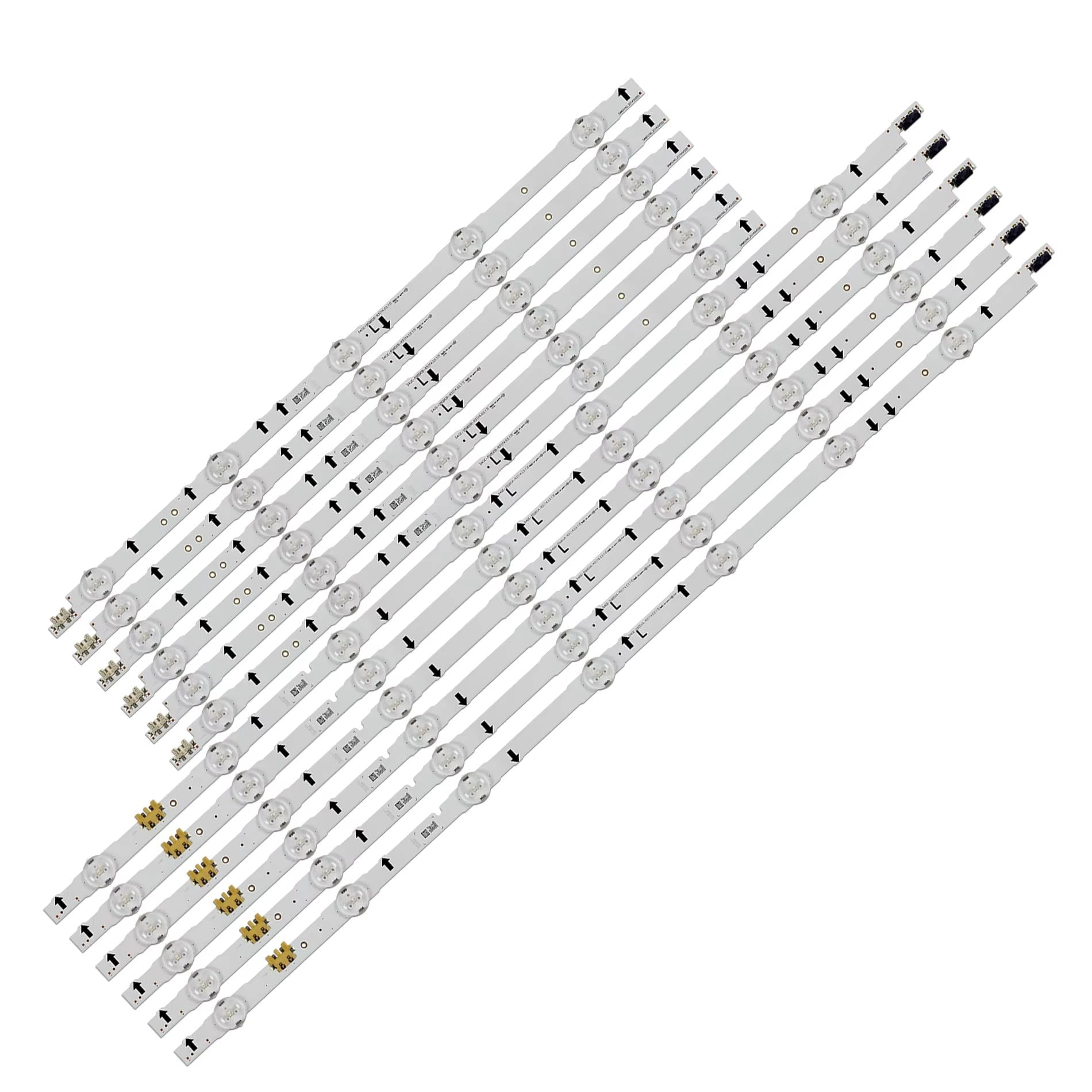 Generico kit completo 12 barre led RETROILLUMINAZIONE compatibili con tv 55" samsung D4GE-550DCA-R3/B 2014SVS55 SERIE UE55H ricambio premium con biadesivo