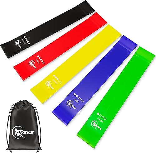 Resistance Bands, Exercise Workout Bands for Women and Men, 5 Set of Stretch Bands for Working Out, Elastic Band on Great Fitness