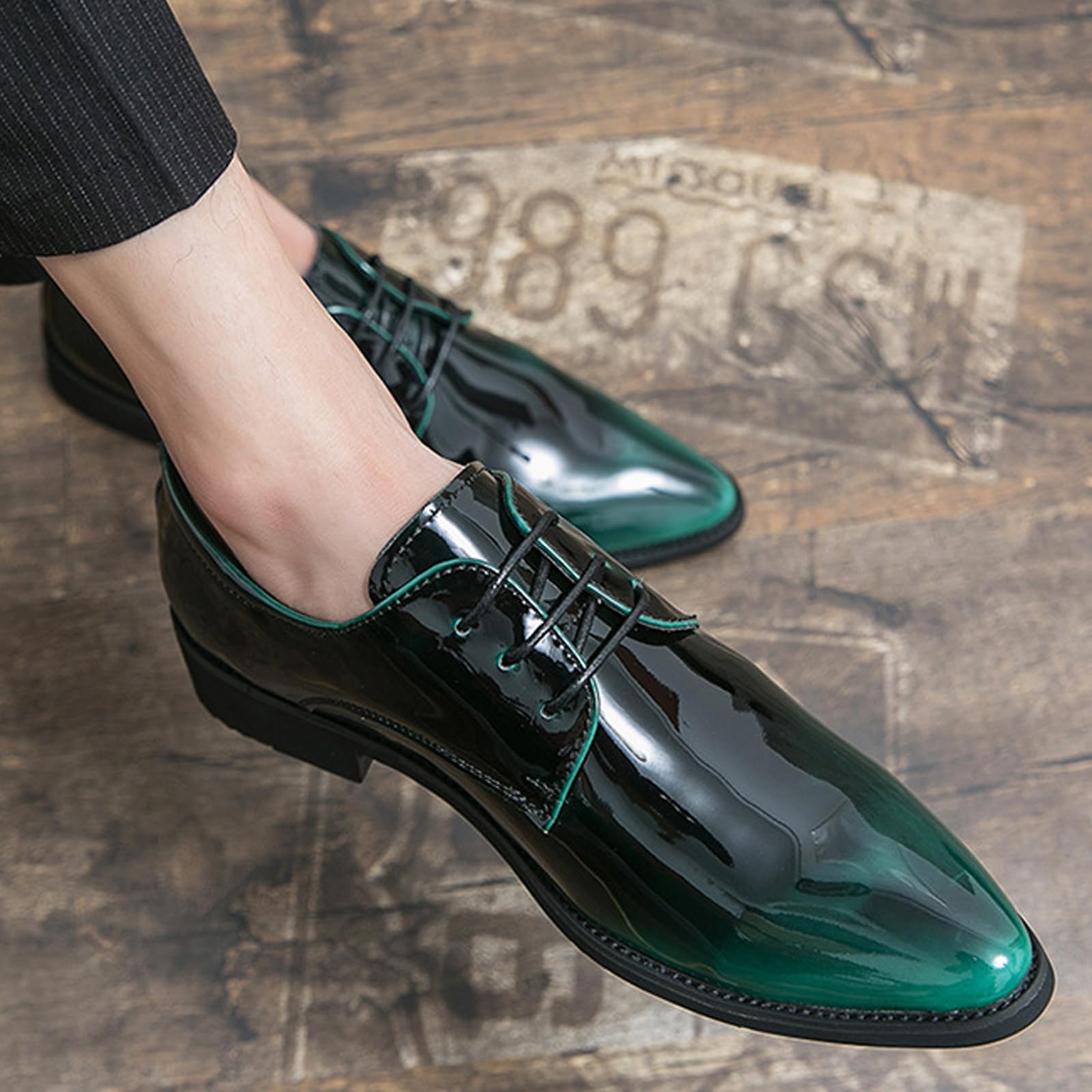 Zapatos De Cordones Formales Zapatillas Hombre De Traje Derbys Charol Calzado Piel Brogue Zapatos De Vestir De Boda