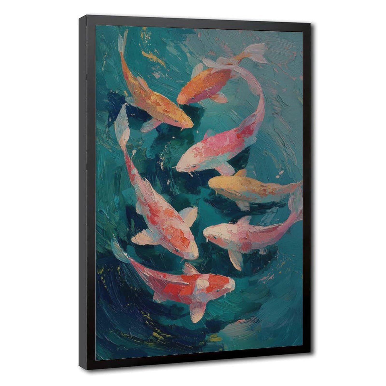 Flamint Colorful Oil Painting Print Canvas Poster for Dorm Room Decor Gift