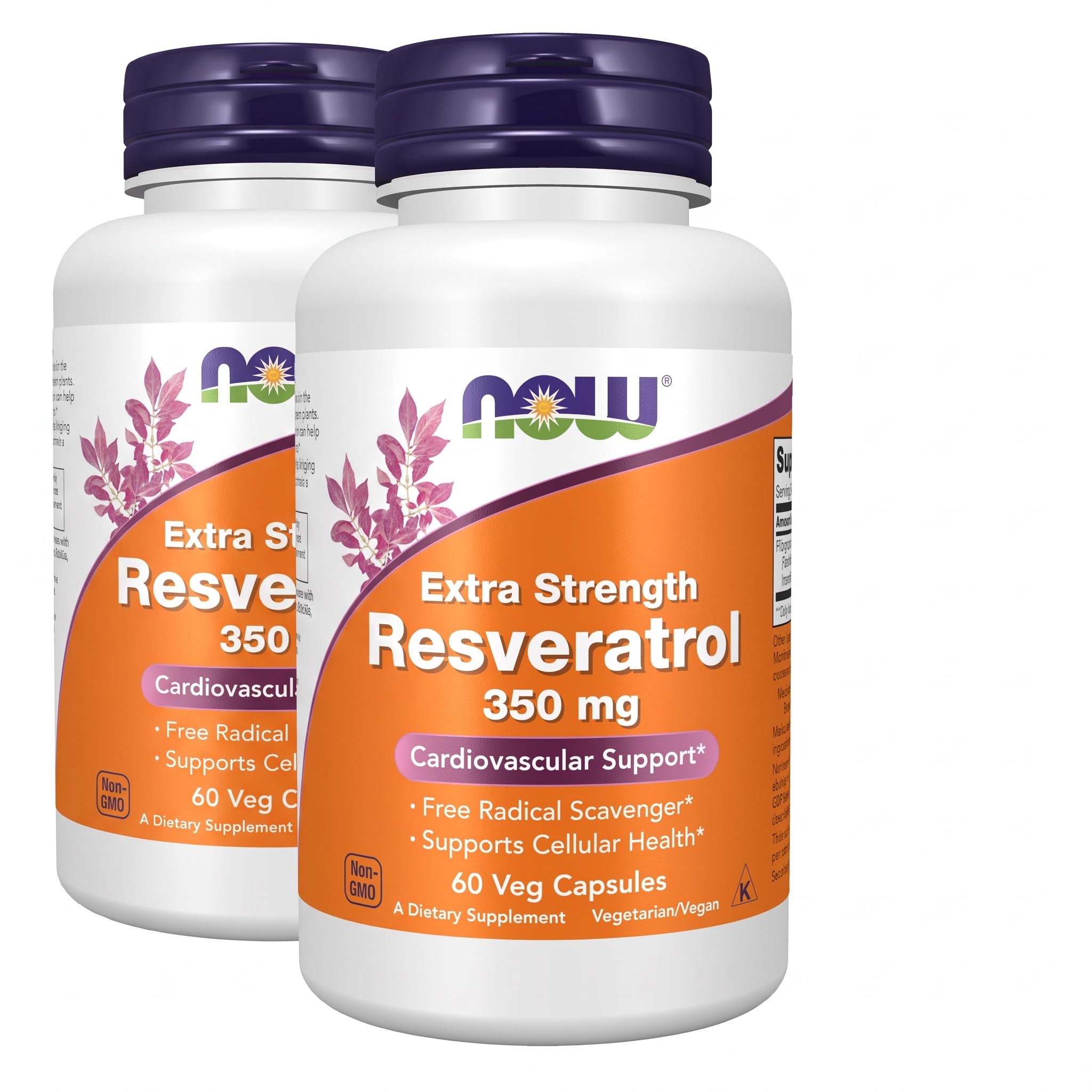 NOW Supplements, Resveratrol 350mg, Extra Strength, 60 Veg Caps — Amazon image 9