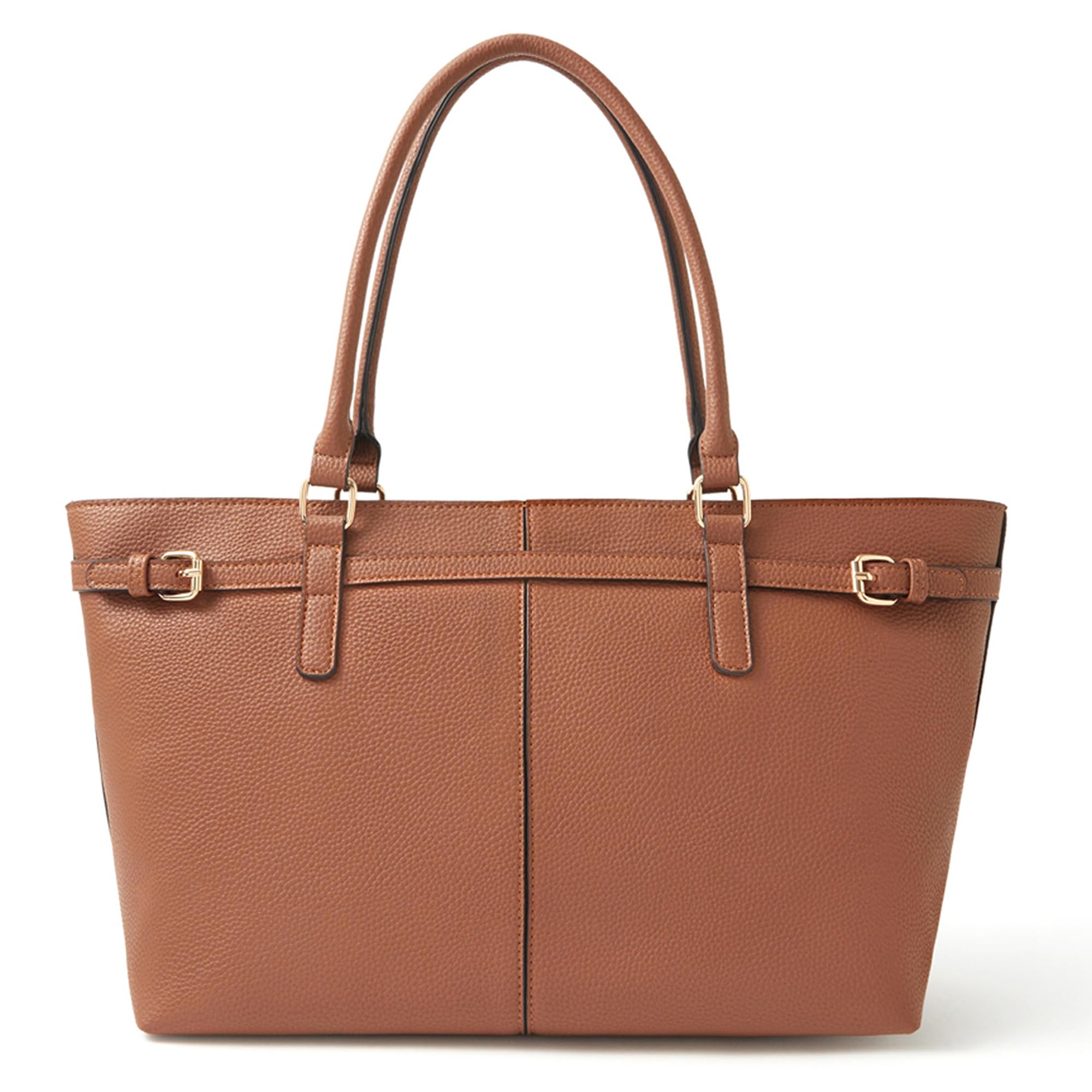 accessorize London Women's Brown Buckle Strap Tote Bag | Hand bags for women stylish | Shoulder bag for woman latest | Purse for women handbag-picture-29