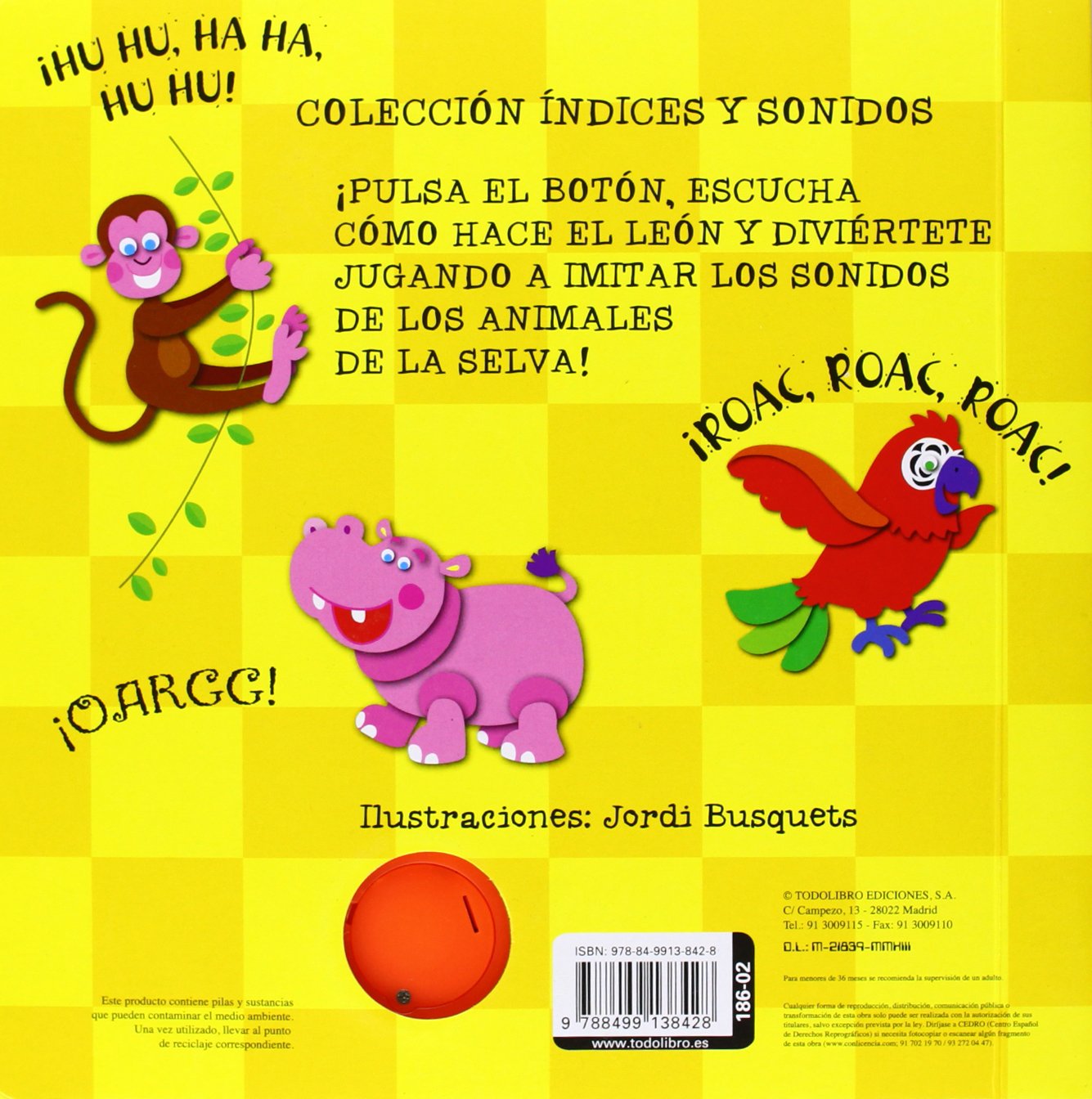 ¡Groar! Animales de la selva (Índices y sonidos)