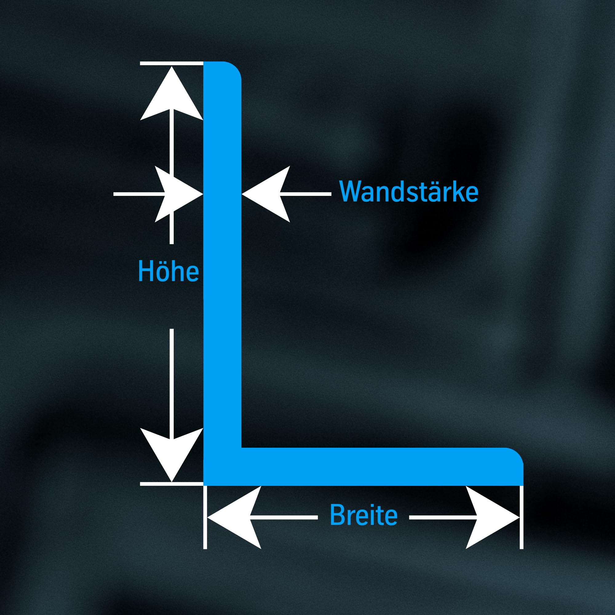 thyssenkrupp Edelstahlprofil 30x20x3mm, 2450mm – Winkel V2A 1.4301 – Edelstahl Winkelprofil für Konstruktion & Montage – L-Profil Edelstahl