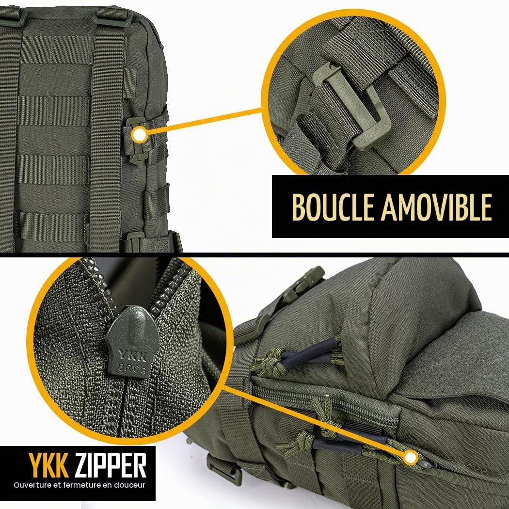IDOGEAR Sac d'hydratation Tactique Pochette de Transport de Vessie d'eau Molle pour Gilet Tactique Sac à Dos