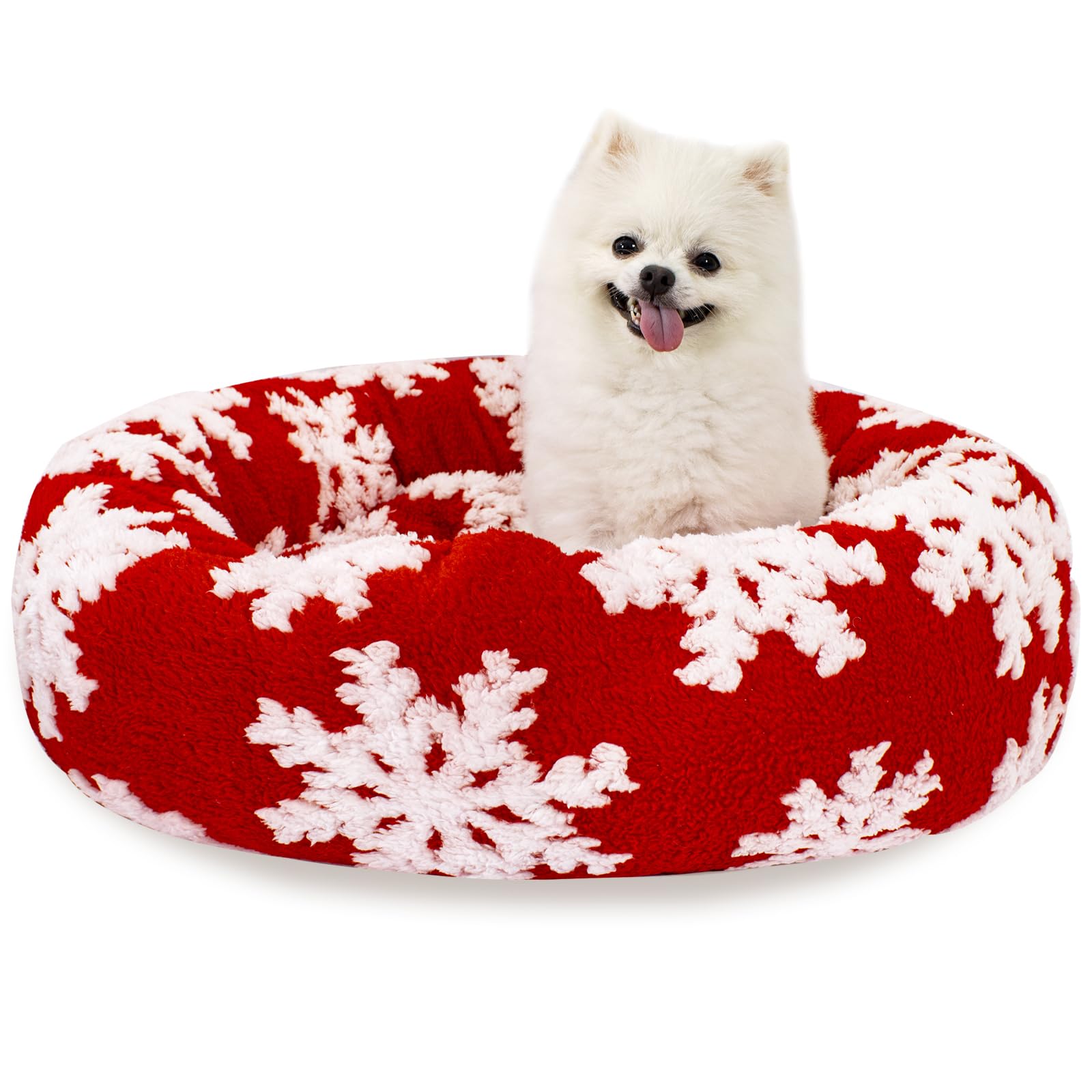 Lit apaisant pour animaux stressés panier rond lavable pour petit chat