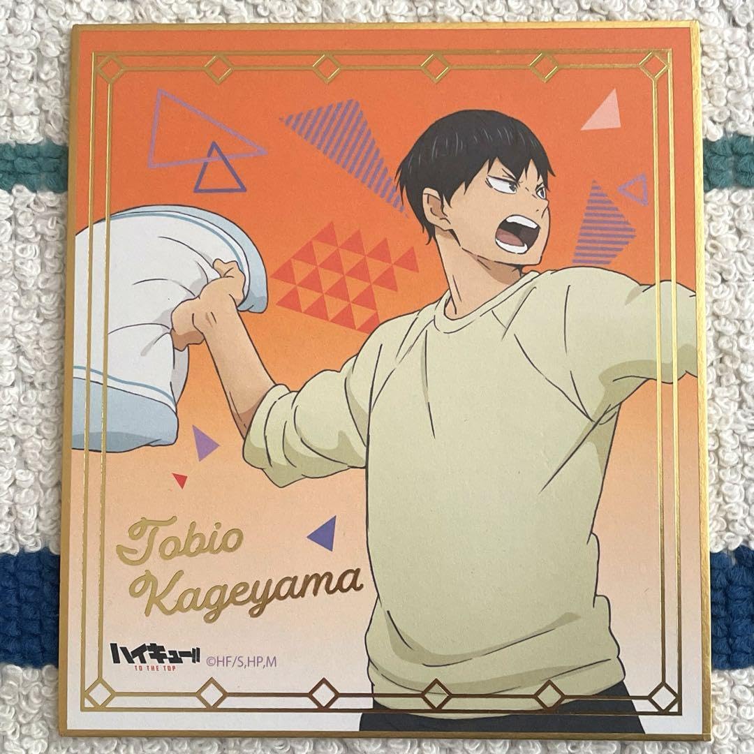 Amazon.co.jp: 影山飛雄 お泊まり会 枕投げ 色紙 : 文房具・オフィス用品