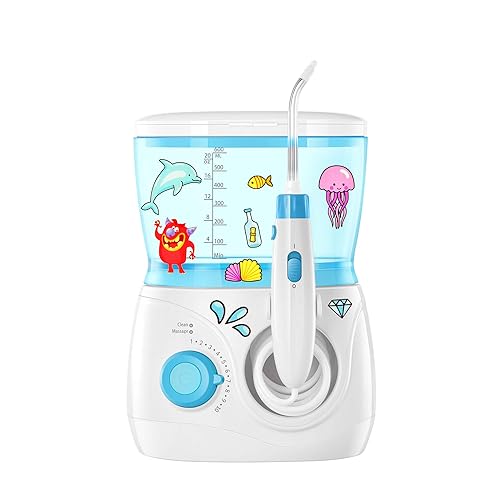 Miniatura 8 de ToiletTree Products Irrigador dental dental para niños, irrigador dental para niños, irrigador dental sin BPA con capacidad de 20.3 fl oz y presión