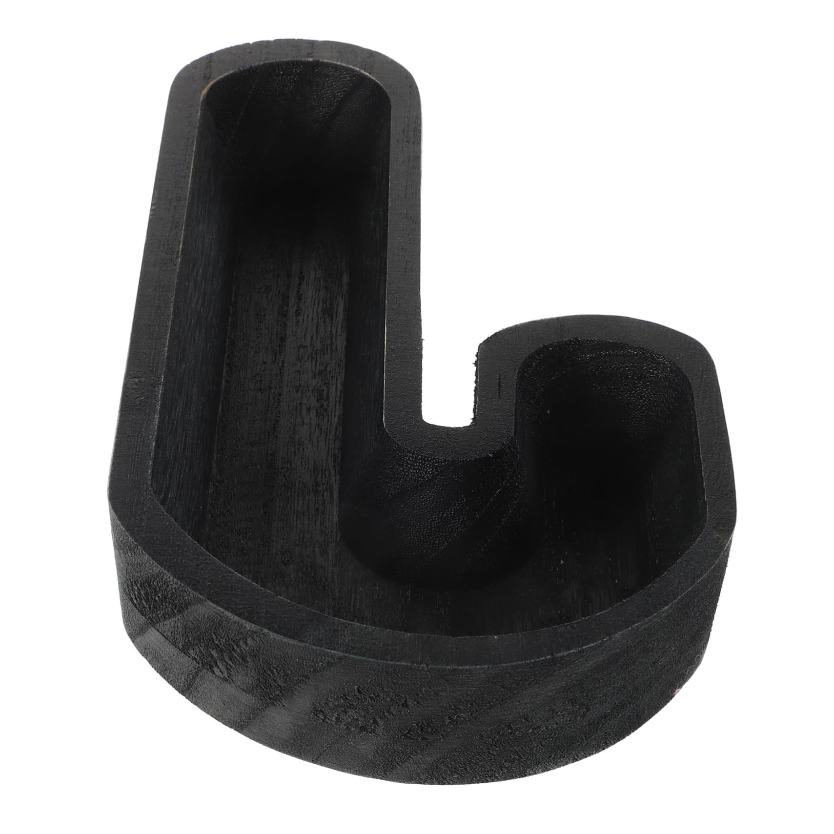 Garneck Christmas Cane Plate Large Bowls Nut with Shape Snack Platter Serving Tray for Party Plate Black Wood