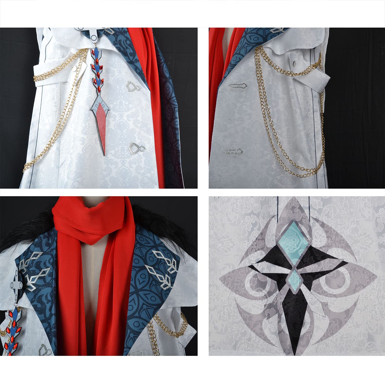 Amazon.co.jp: 原神 コスプレ衣装 パンタローネ タルタリヤ ファデュイ