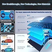 Vista 7 de Parasol para parabrisas de automóvil, ajuste personalizado para Cadillac XT5 2017-2023, plegable, para ventana delantera, accesorios interiores