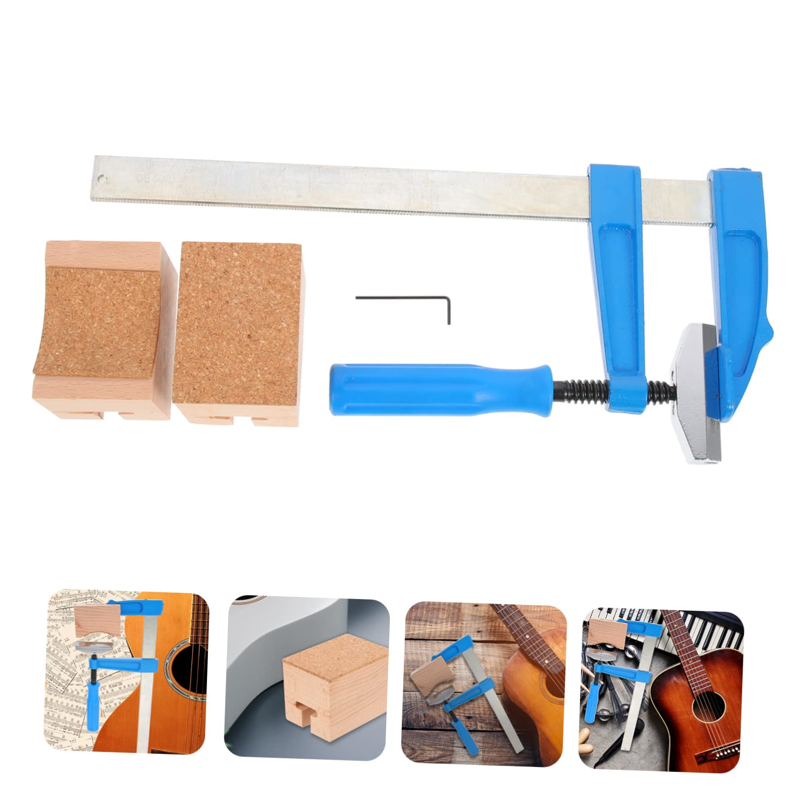 ibasenice Kit Entretien Guitare pour Frettes Outil Installation Remplacement Accessoires de Maintenance pour Instruments