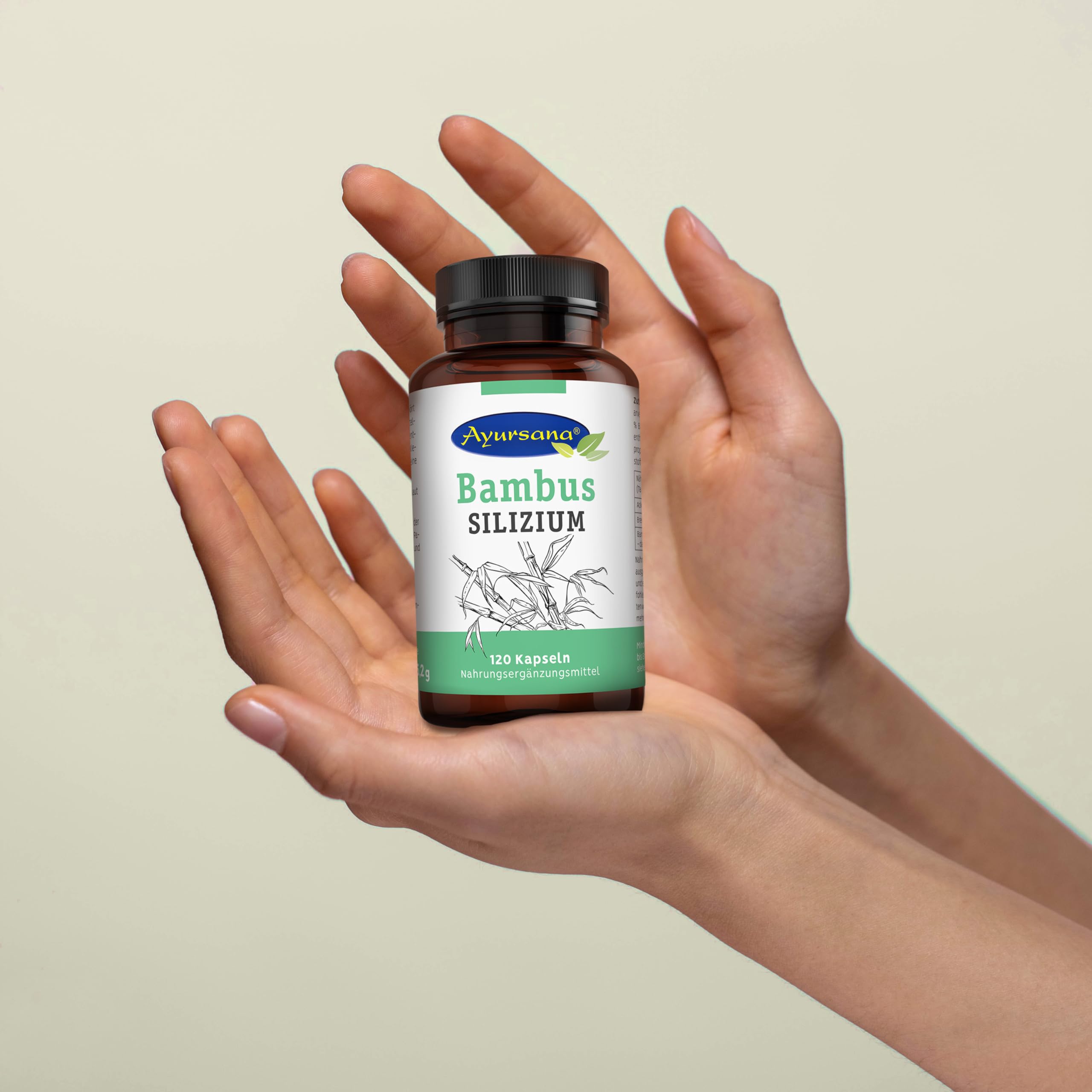 Bambus Silizium Kapseln (120 Stck) Strkungsmittel fr Haut, Haare, Ngel  105mg Kieselsure je Tagesdosis (2 Kapseln) gewonnen aus Bambus & ...