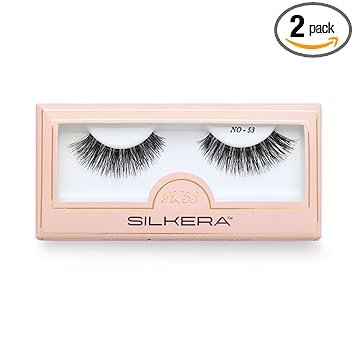 SILKERA No - 53 Eyelashes | Eyelash Extension | 100% Human Hair Eyelashes | Reusable Eyelashes | DIY Eyelash Extensions |