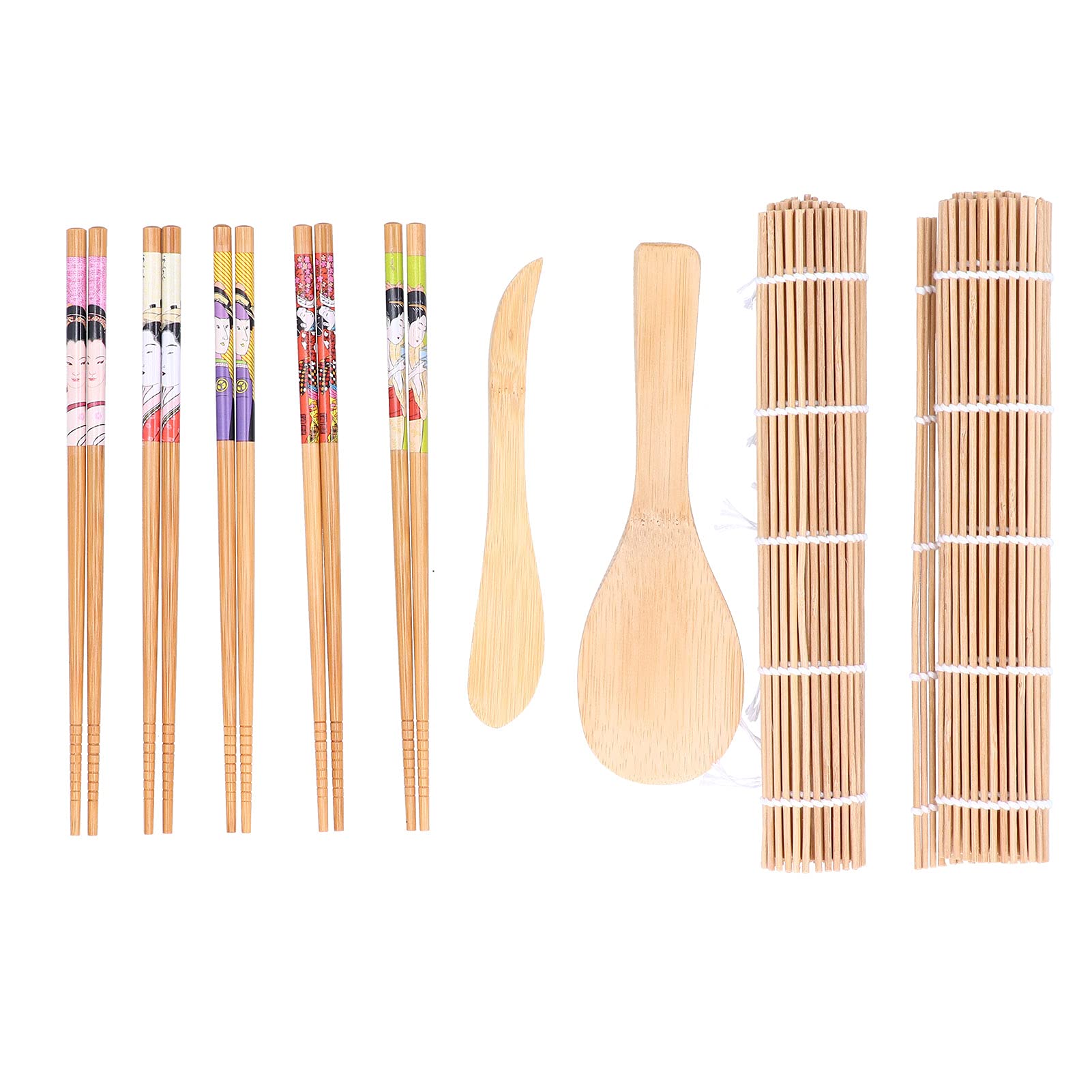 Kit de fabricación de sushi de bambú para principiantes que buscan rollos firmes