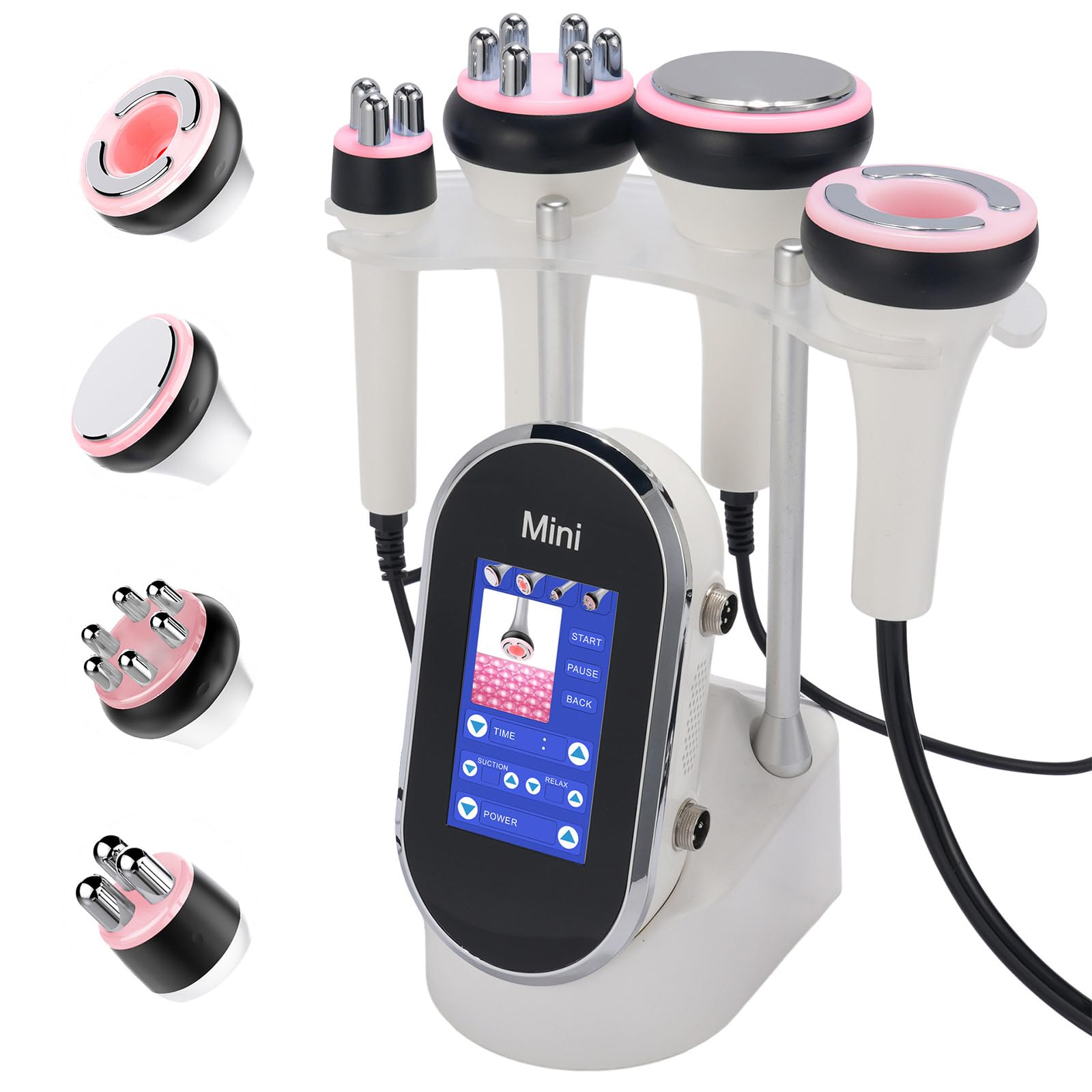 40K Dispositivo adelgazante anticelulitis, 4 en 1 Cuidado facial, Masajeador Adelgazante Cuerpo Completo, Cuidado del Cuerpo Multifunción, Modelado, Reafirmante para cara, abdomen, Tamaño, Piernas