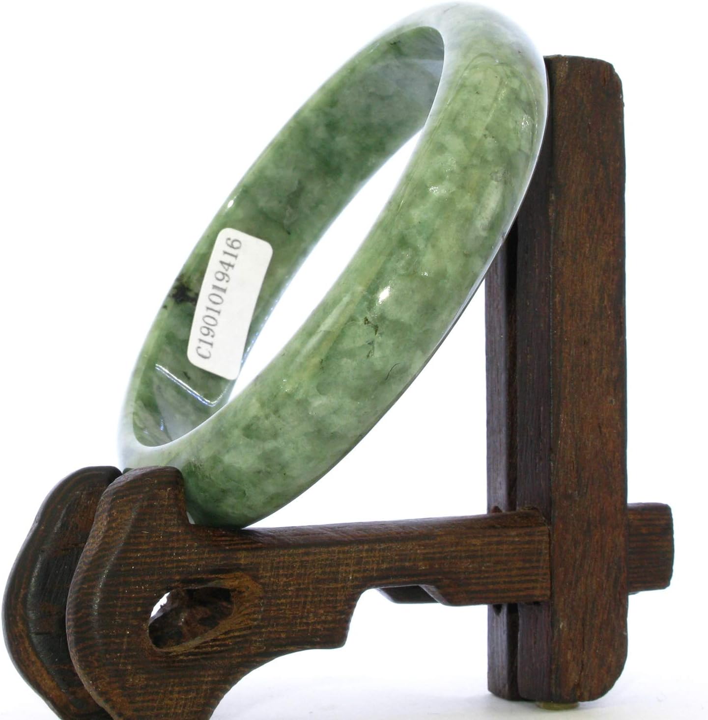 2.39"(Φ60.7) mm China Certified Grade A Nature Hisui Jadeite Jade Women's Bangle Bracelets 9416