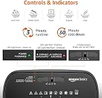 Amazon Basics 8-Sheet Cross-Cut Paper Shredder and Credit Card Shredder - Black
