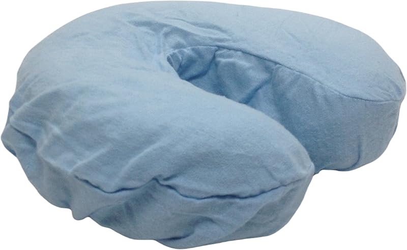 Clinical Health Services, Inc. Capas de flanela para apoio facial de massagem, azuis, pacote com 4