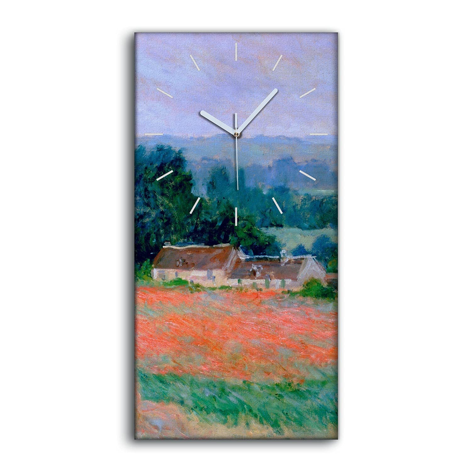Horloge sur toile tableau impressionniste chassis haut de gamme