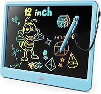 Vista 21 de KOKODI Tableta de escritura LCD, regalos para niños y niñas de 3 años, tableta de dibujo de 10 pulgadas, tablero colorido para garabatear