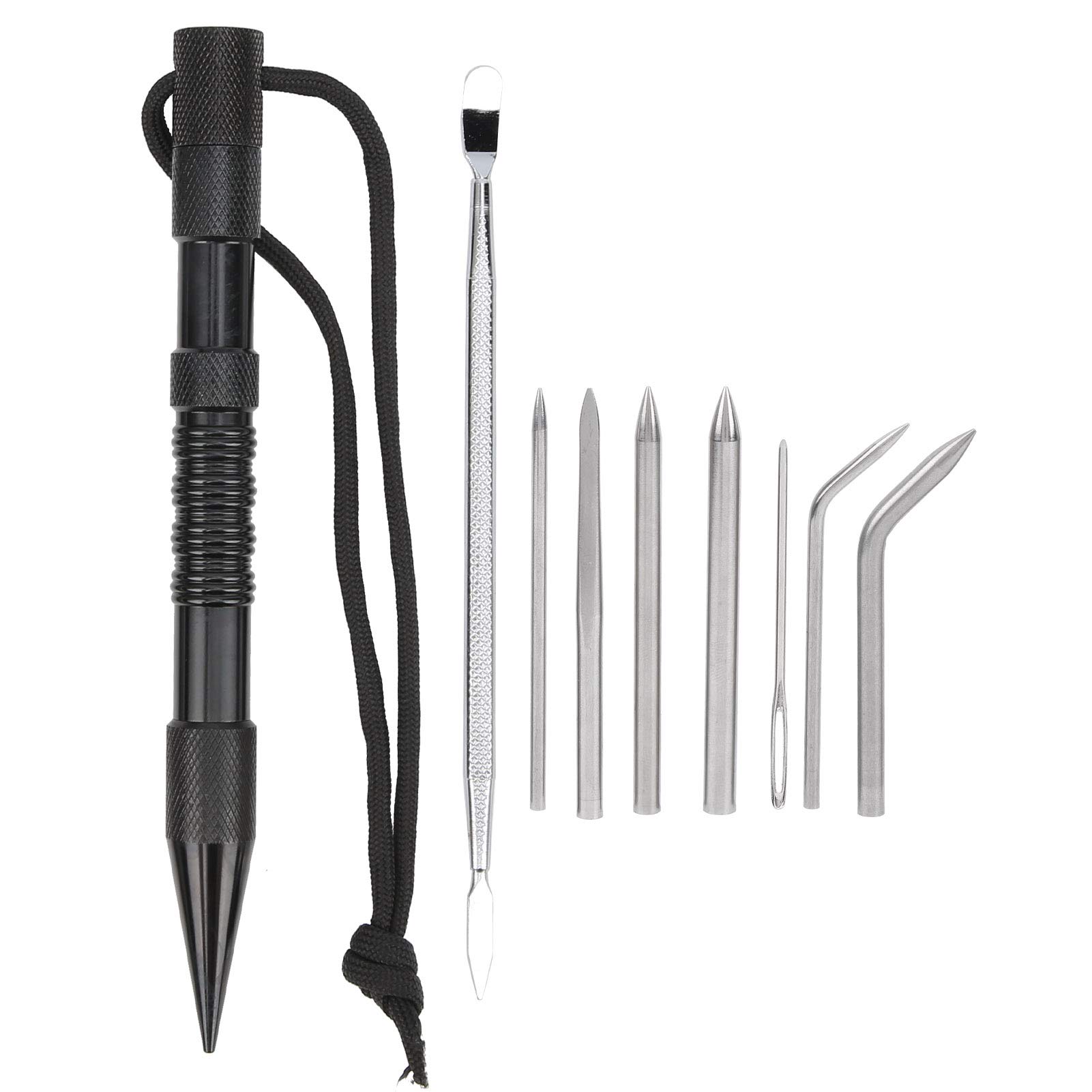 9PCS Paracord Needle, Stainless Steel Umbrella Rope Needle Paracord Fids Lacing Sewing Needles Crafting Knitting Tools