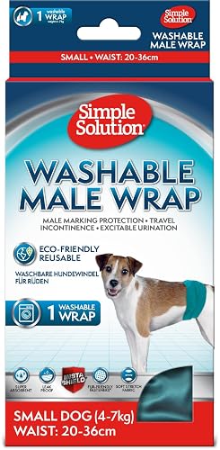 Simple Solution Pañal reutilizable lavable para perro macho, 1x M