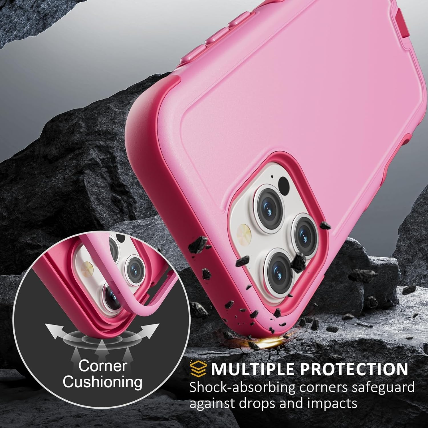 Funda para iPhone 15 Plus, Resistente, con Carga magnética, protección contra caídas de Grado Militar (para iPhone 15 Plus/Azul).