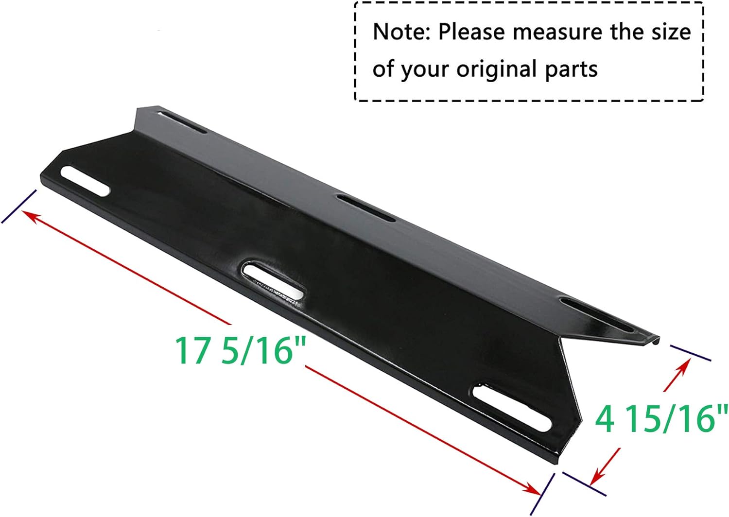 Grill Replacement Parts for Charmglow 720-0304, Nexgrill 720-0304 Gas Grills, Grill Heat Plate Shield Flame Tamer, Grill Burner Replacement for Charmglow 4-Burner Grill 720-0304, Permasteel Grills