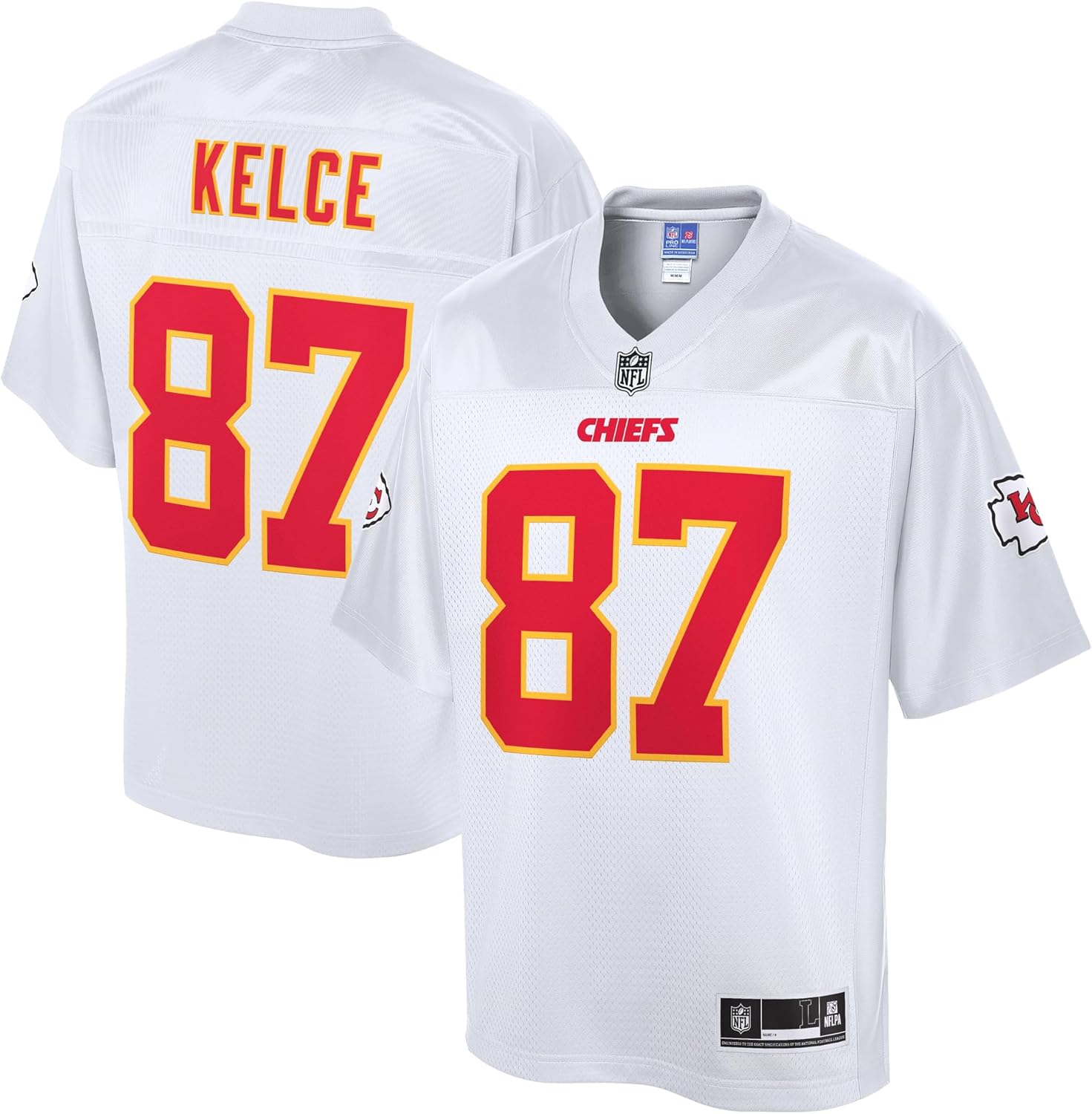 Men's Travis Kelce White Kansas City Chiefs Pro Line Jersey