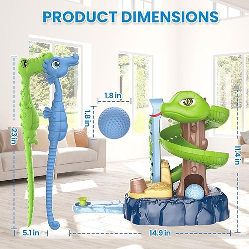 Miniatura 7 de Juego de golf para niños de 3, 4 y 5 años, juegos de golf para niños, palos de golf para niños, juguetes al aire libre para niños de 3 a 5 años,