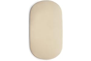 Mushie Organic Cotton Crib Sheet, Fog