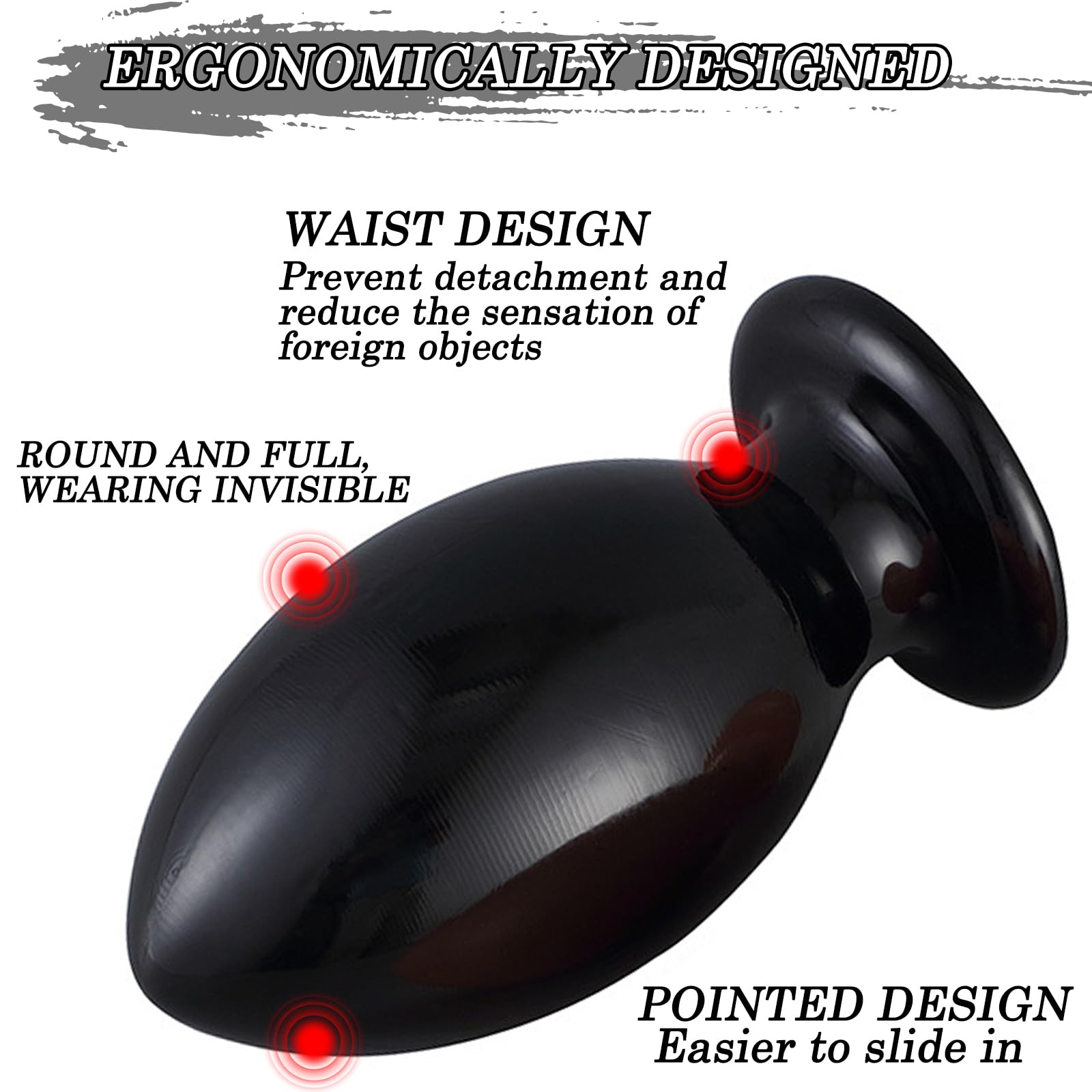 BDSMLOVE Tapón anal para mujeres y hombres, tapón anal, juguetes anales, tapones, juguete sexual, tapón anal, expansor anal grande, juguetes anales, juguete sexual erótico para parejas (XXXXL)