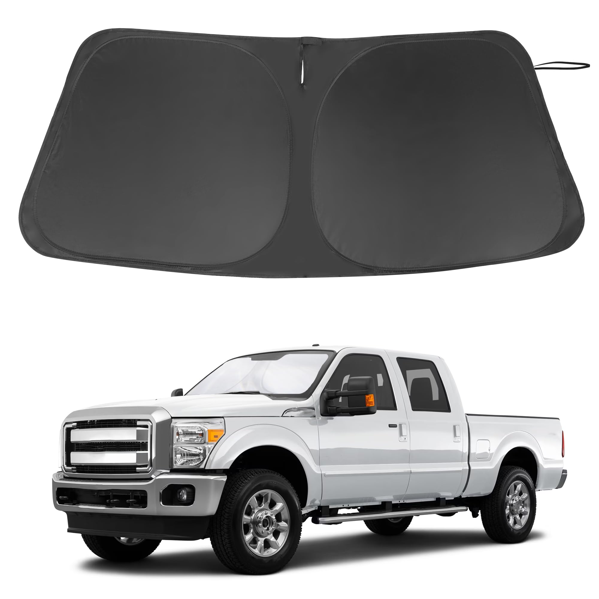 Windshield Sun Shade for 2008-2016 Ford F250 F350 Super Duty