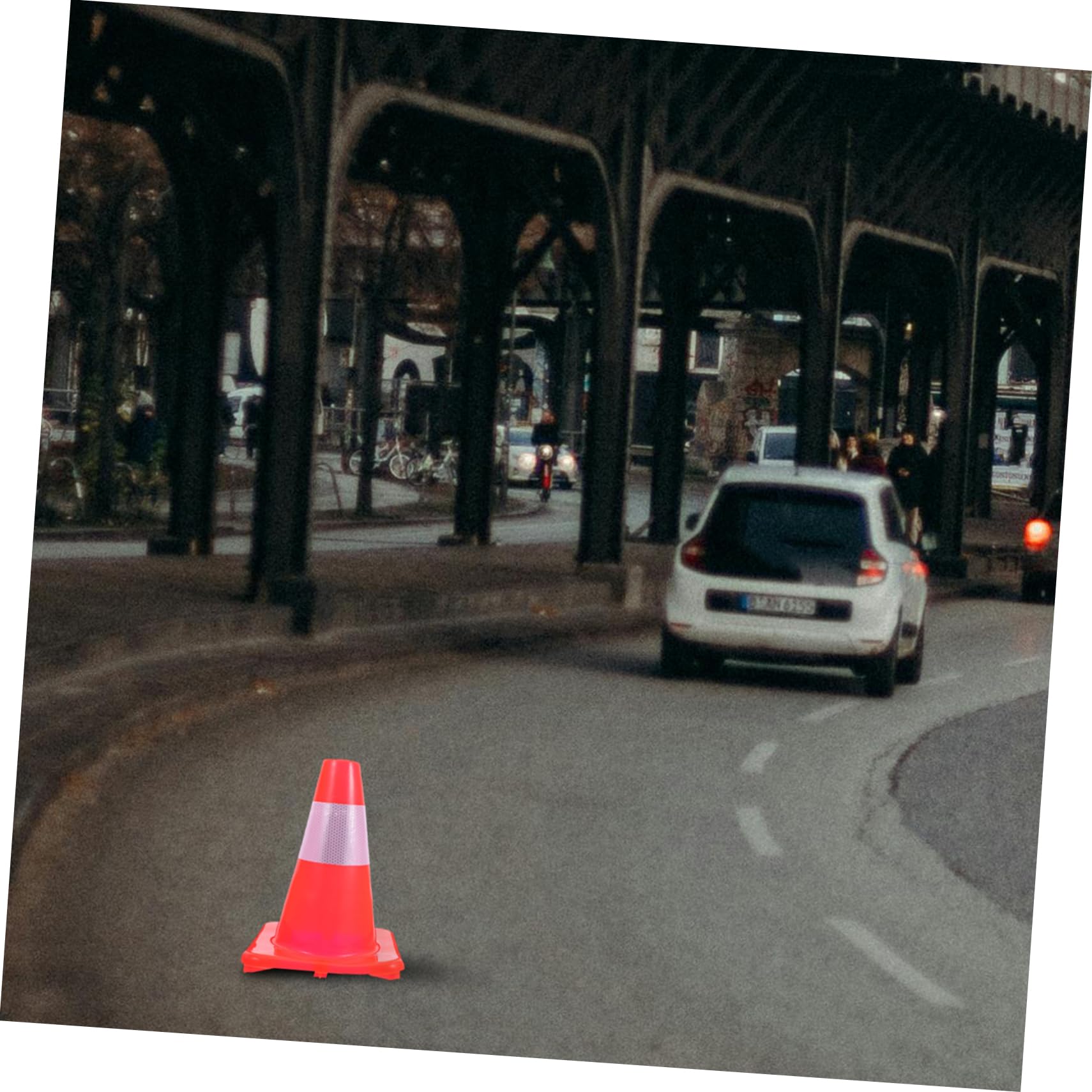 Zerodeko Conos Reflectantes de Seguridad Alta Visibilidad Conos para Señalización Vial Deportivo