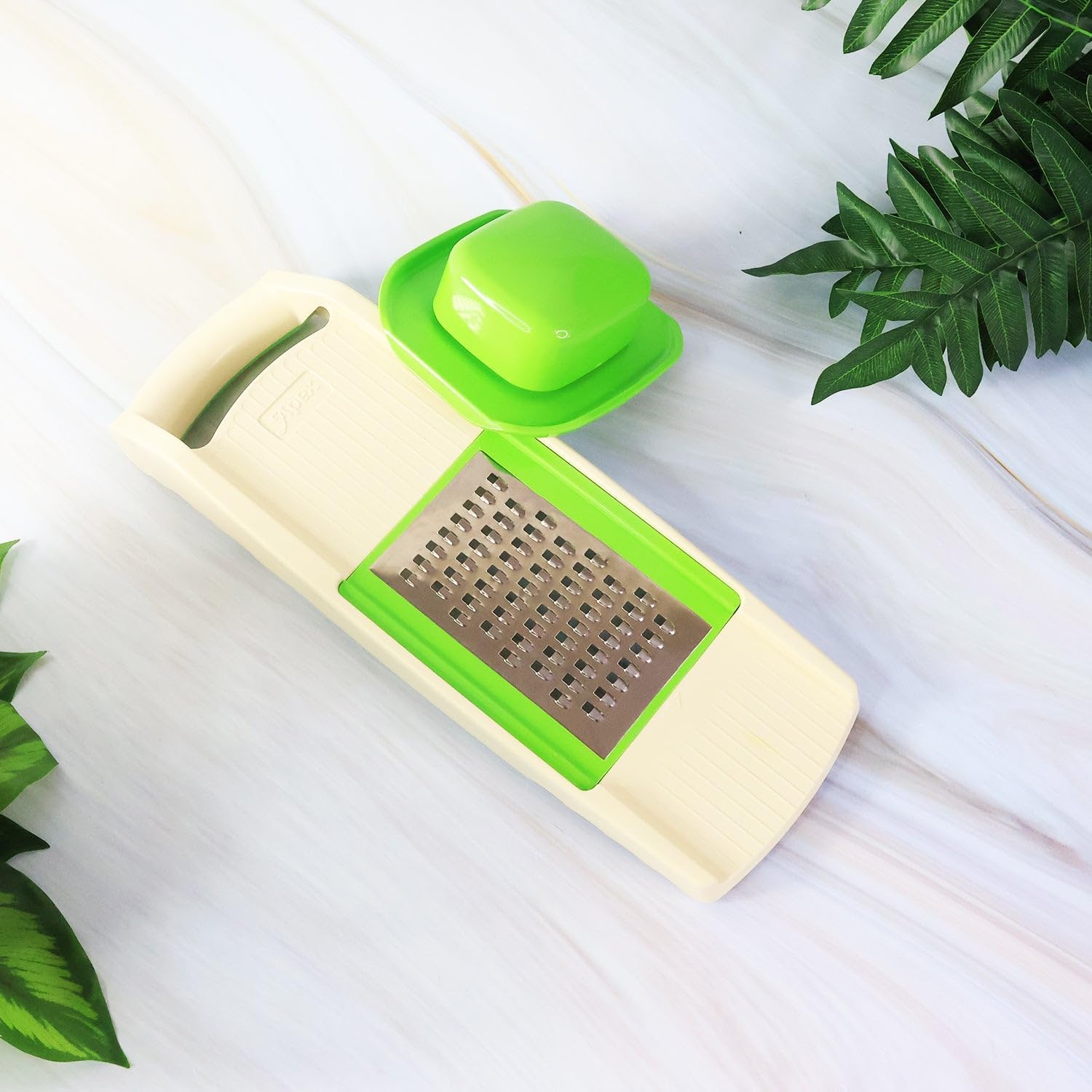 Supermom Quick 6-in-1 Multipurpose Slicer | Vegetable & Fruit Cutter with Interchangeable Blades | Manual Kitchen Slicer for Fast Chopping & Slicing (1 Pc)