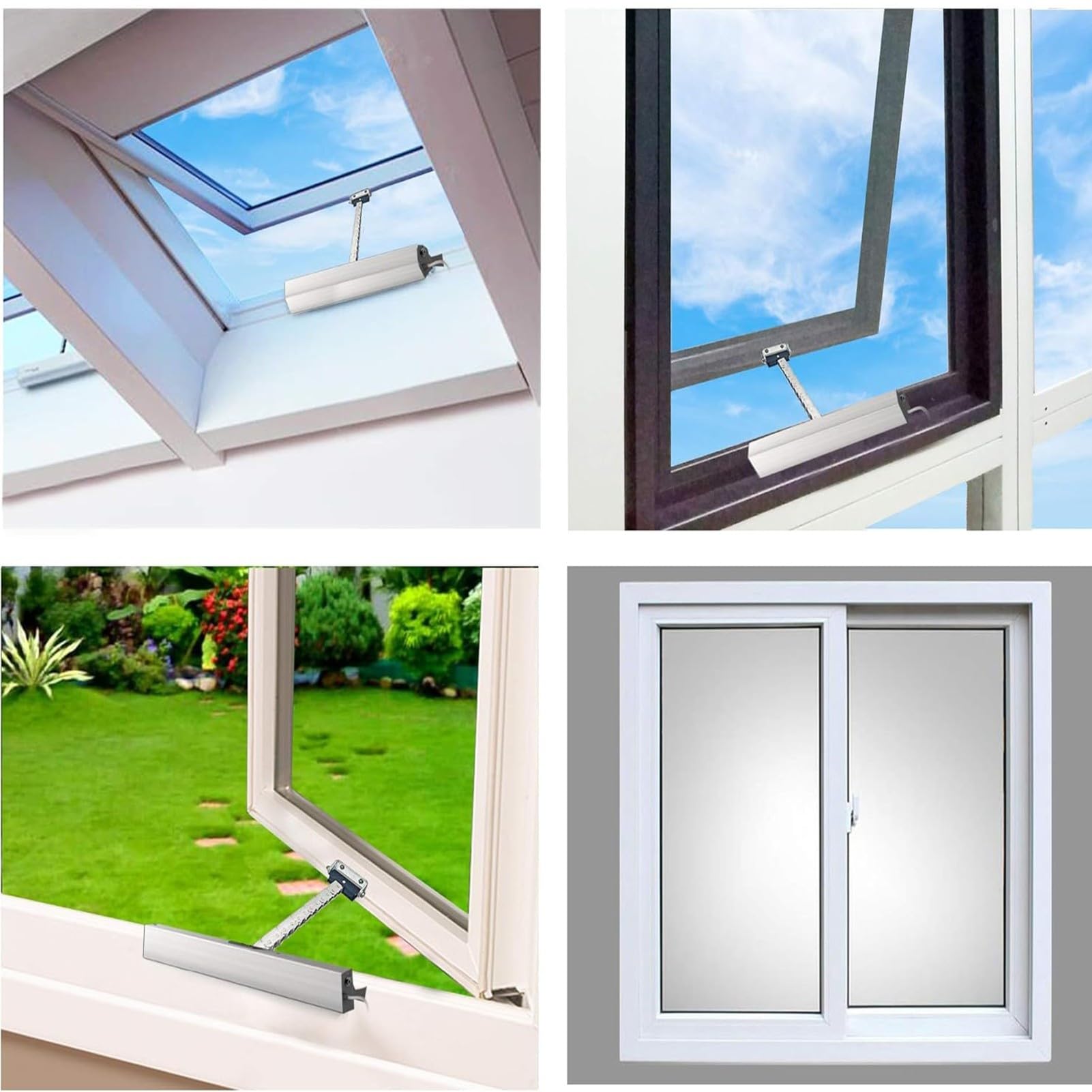 Elektrischer Fensteröffner mit Fernbedienung und Schalter 300 mm Hub