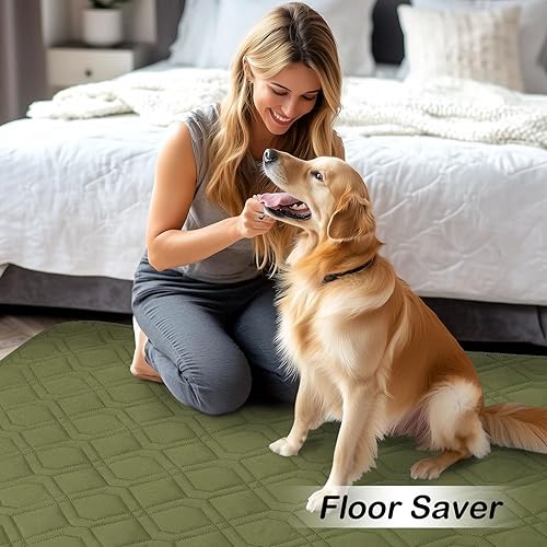 Miniatura 60 de hyha Manta de cama impermeable para perro, mantas suaves para mascotas, funda de sofá impermeable para perros, fundas reversibles lavables para